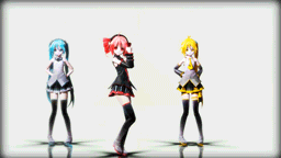 【随想MMD】Candyland【三人舞曲剪辑】